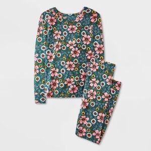 Cat & Jack Floral Brushed Pajama set